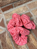 Standard Pink Heathered Scrunchie – Regular Size